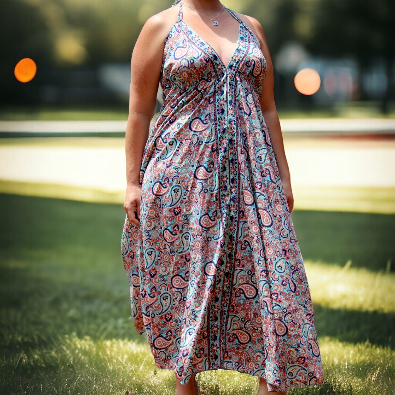 Elegant Boho Silk Dress for Women - Perfect Bohemian Style in Cape Town, South Africa