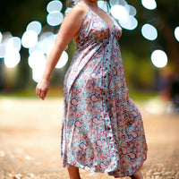 Luxurious Silk Bohemian Maxi Dress - Ideal for Stylish Outings in Gauteng, South Africa