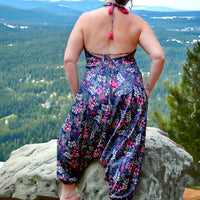 Floral Fantasy Boho Jumpsuit - Thin straps - Fits sizes S to L with ease