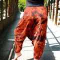 Fiery Fusion - Boho Tie-Dye Harem Pants Fiery Fusion Boho Tie-Dye Harem Pants: Secret Sense's Bold Expression  Fits sizes M to L