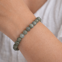 Labradorite Crystal Bracelet 10mm Worn on Wrist – Protection Intention Jewellery