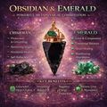 Metaphysical properties of Obsidian Arrowhead Pendant with Emerald Capstone – Protection & Heart Alignment