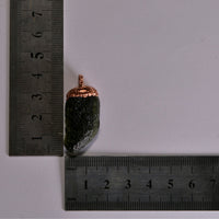 Moldavite Crystal Pendant Size Reference – Real Meteorite Stone Measurement