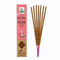 Natural Palo Santo &amp; Rose Incense Sticks – Namaste India