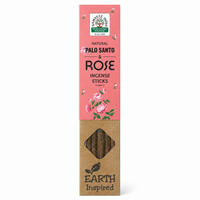 Natural Palo Santo &amp; Rose Incense Sticks – Namaste India