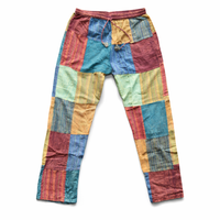 Nomad Spirit Boho Patchwork Gheri Pants (100% Cotton Hippie Pants)