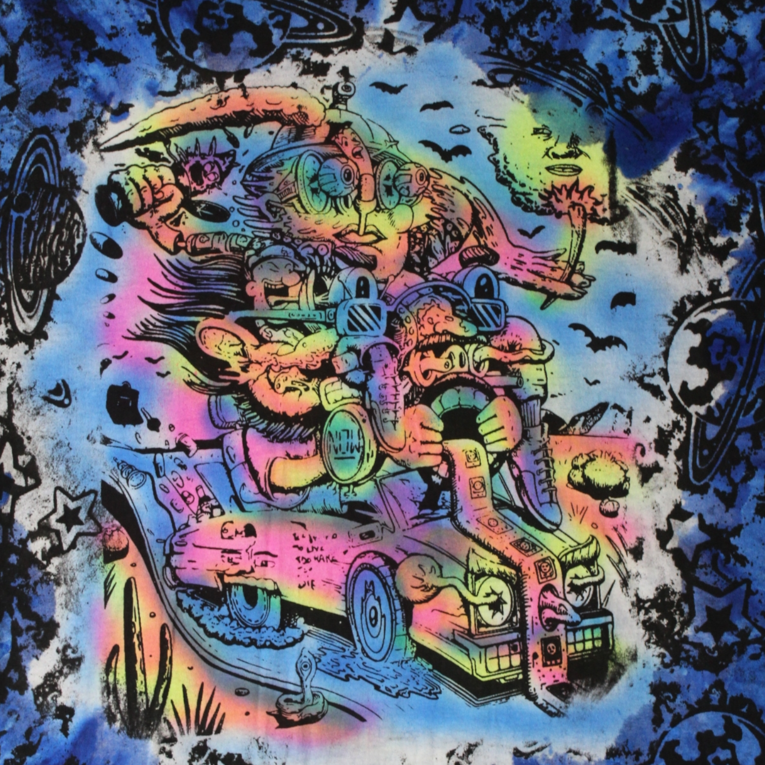 Hand-painted Popeye men's fashion tee