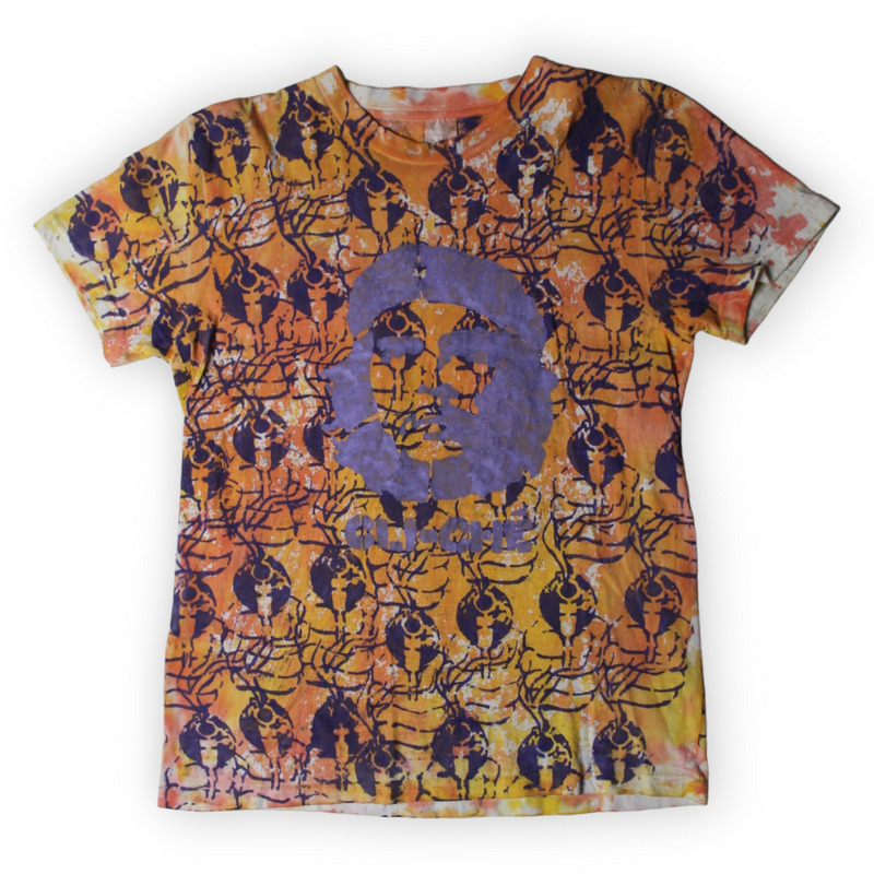 Hand-painted revolutionary spirit tie dye shirt