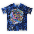 Nautical blue tie dye t-shirt design
