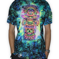 Cultural art tie dye shirts men's