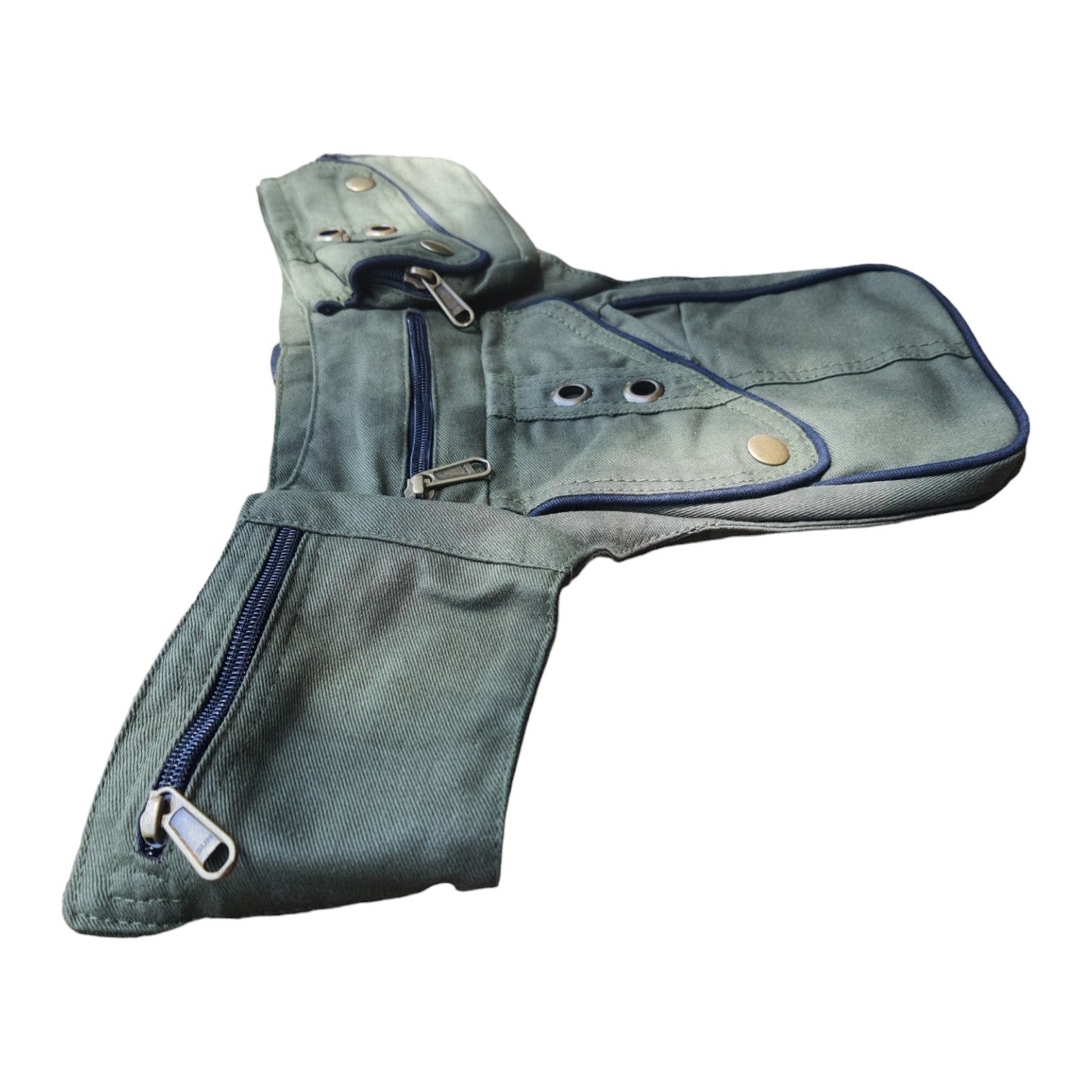 Stylish Festival Waist Bag with Adjustable Strap and Multiple Pockets