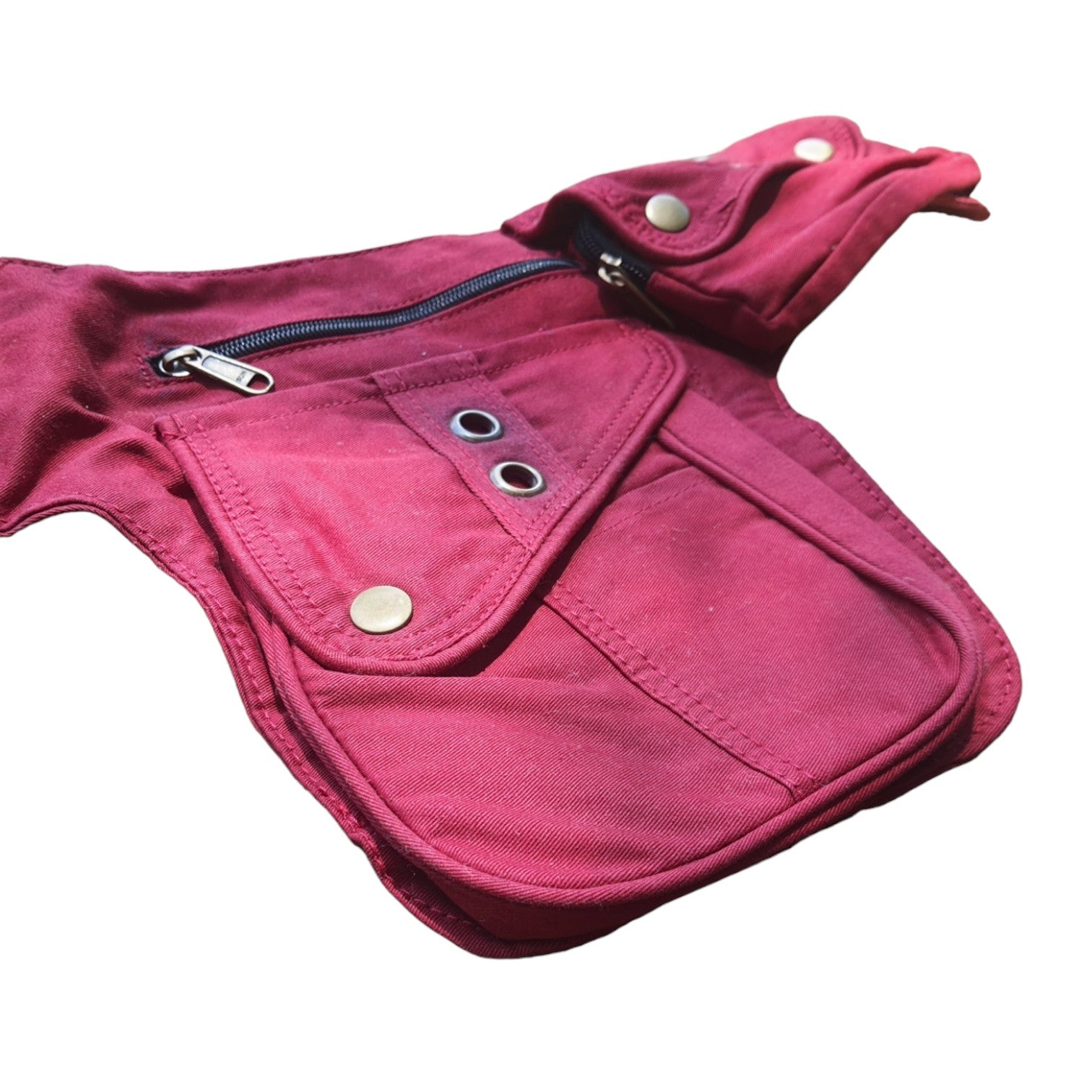 Stylish Festival Waist Bag with Adjustable Strap and Multiple Pockets