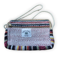 Himalayan Hemp Rectangle Bag Maroon and White