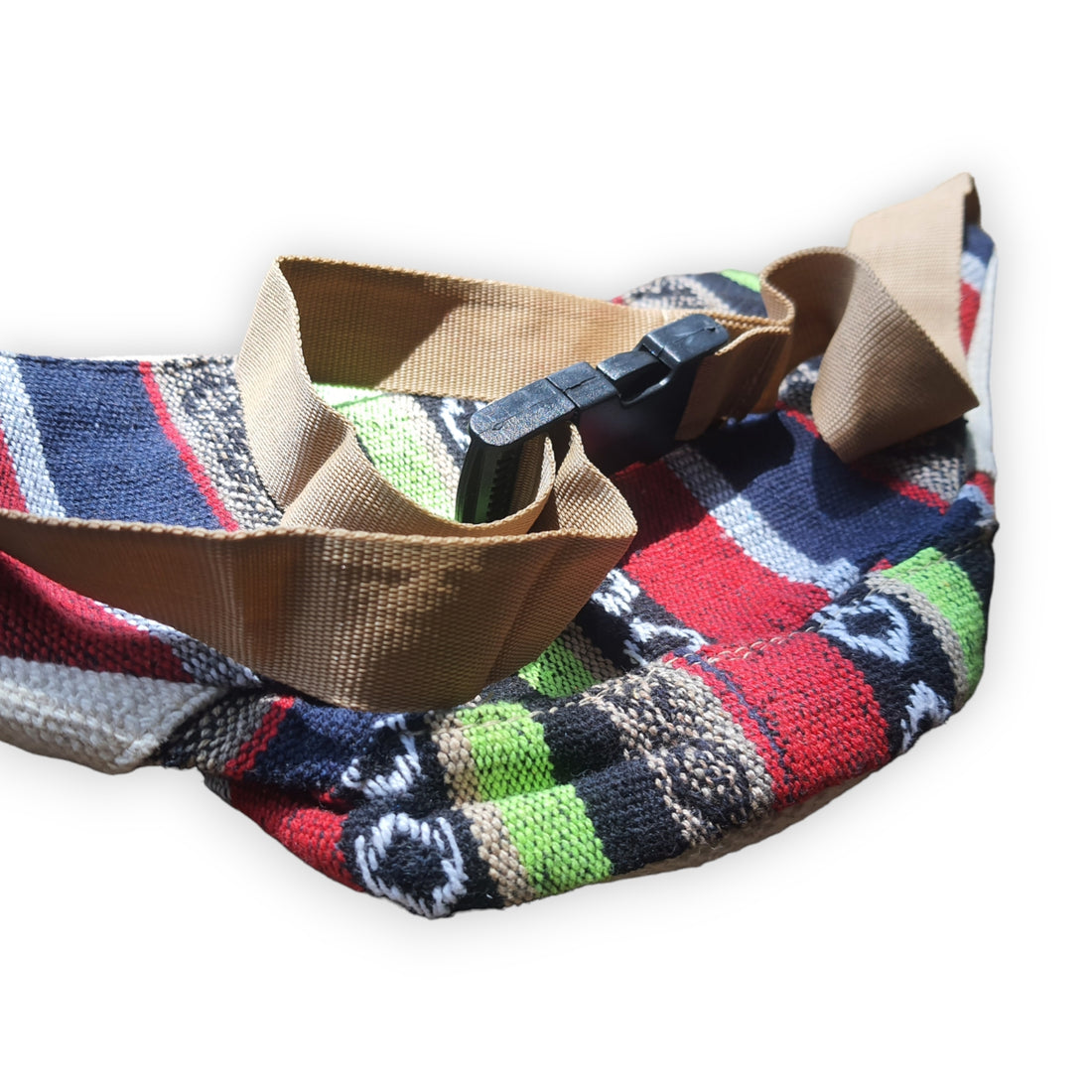 Artisanal Himalayan Hemp Bum Bag with Adjustable Strap and Dual Zippers