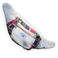 Artisanal Himalayan Hemp Bum Bag with Adjustable Strap and Dual Zippers