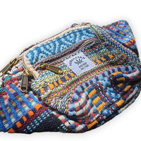 Artisanal Himalayan Hemp Bum Bag with Adjustable Strap and Dual Zippers