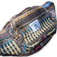 Artisanal Himalayan Hemp Bum Bag with Adjustable Strap and Dual Zippers