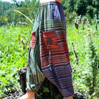 Whimsical Wanderer Cotton Harem Pants