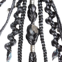 Tie-In Braided Hair Extension Midnight Blue