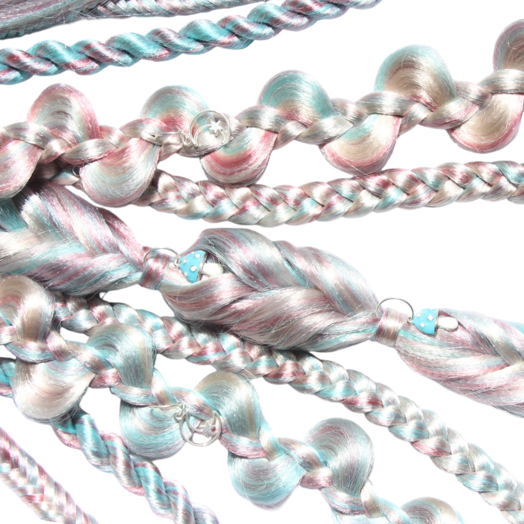 Tie-In Braided Hair Extension Unicorn