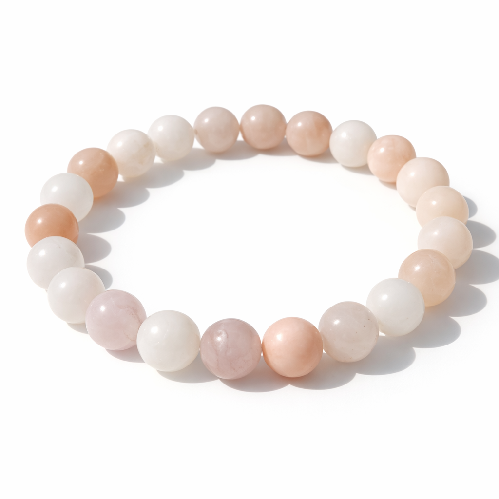 Pink Aventurine Crystal Bracelet 8mm – Natural Heart Intention Jewellery 18cm Elastic