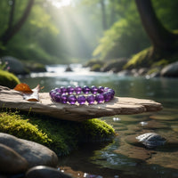 Amethyst Crystal Bracelet 8mm (18cm) | Secret Sense SA