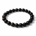 Black Obsidian Crystal bracelet on a white background - Secret Sense South Africa