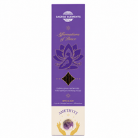Sacred Elements Amethyst Peace Crystal Smudge Incense Kit