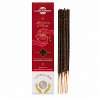 Sacred Elements Clear Quartz Crystal Smudge and Incense Kit