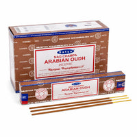 Satya Arabian Oud Incense Sticks 15g  Secret Sense box of dozen