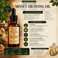 Secret Sense Money Drawing Oil with Citrine Crystal – 30ml
