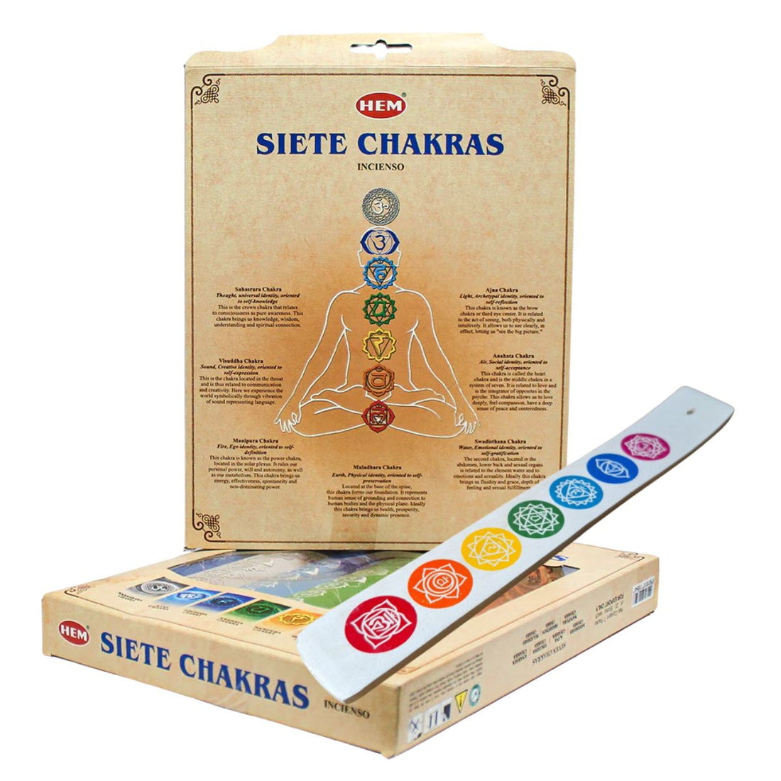 Hem Seven Chakra Box Set with incense holder