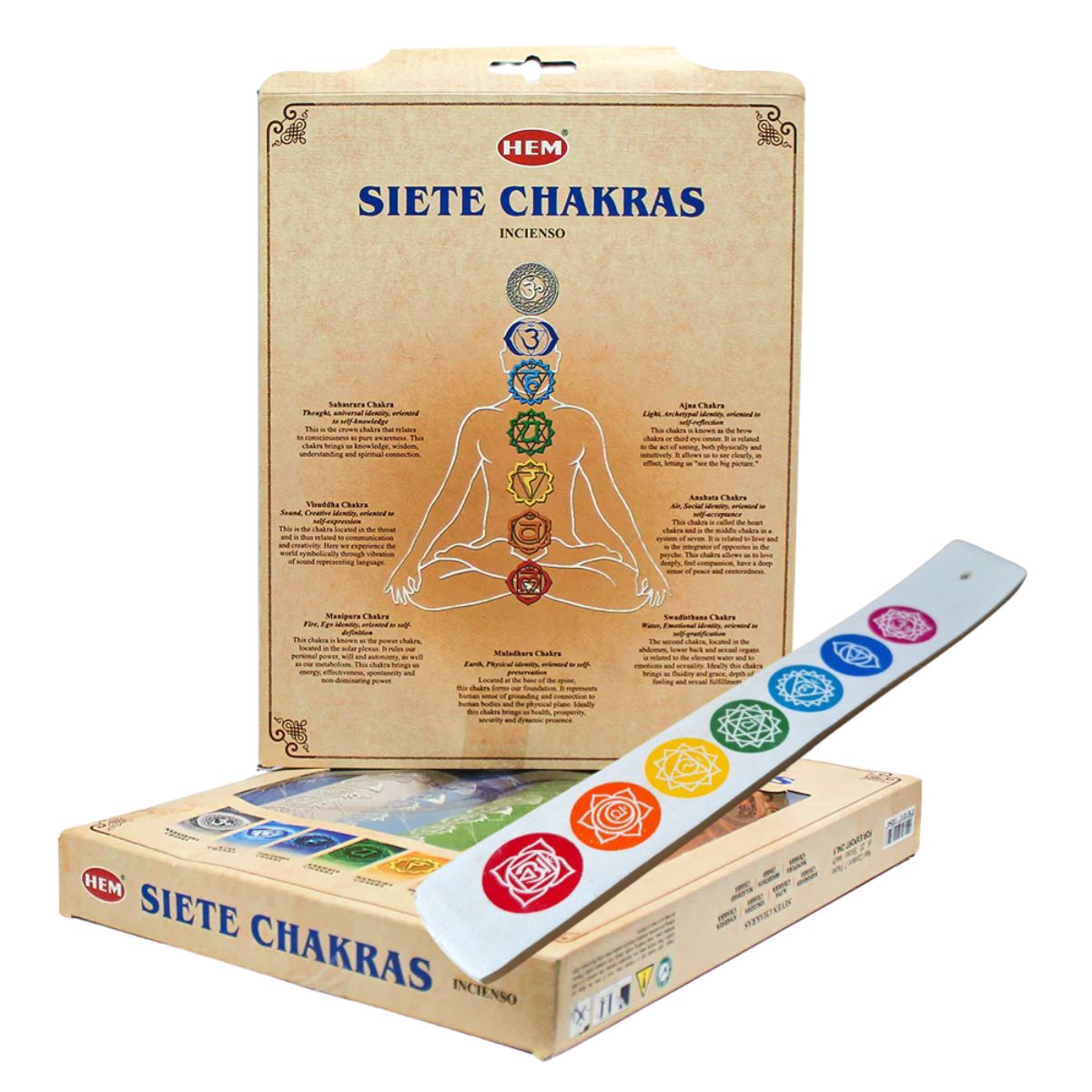 Seven chakra incense sticks hand-rolled in India