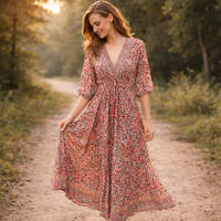 boho goddess dress with paisley pattern Henley on Klip Gauteng
