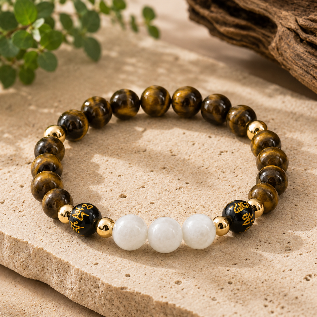 Tiger’s Eye & Moonstone Bracelet