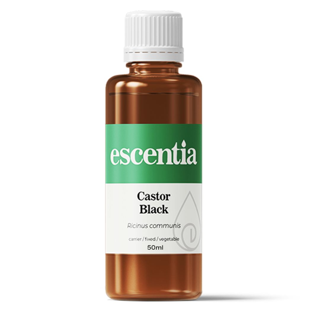 Escentia Black Castor Carrier Oil bottle