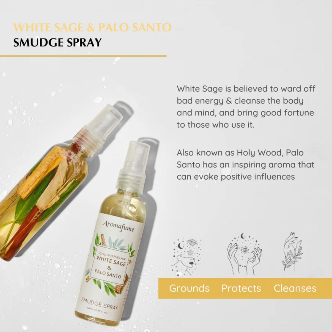 Aromafume White Sage and Palo Santo Spray - 100ml