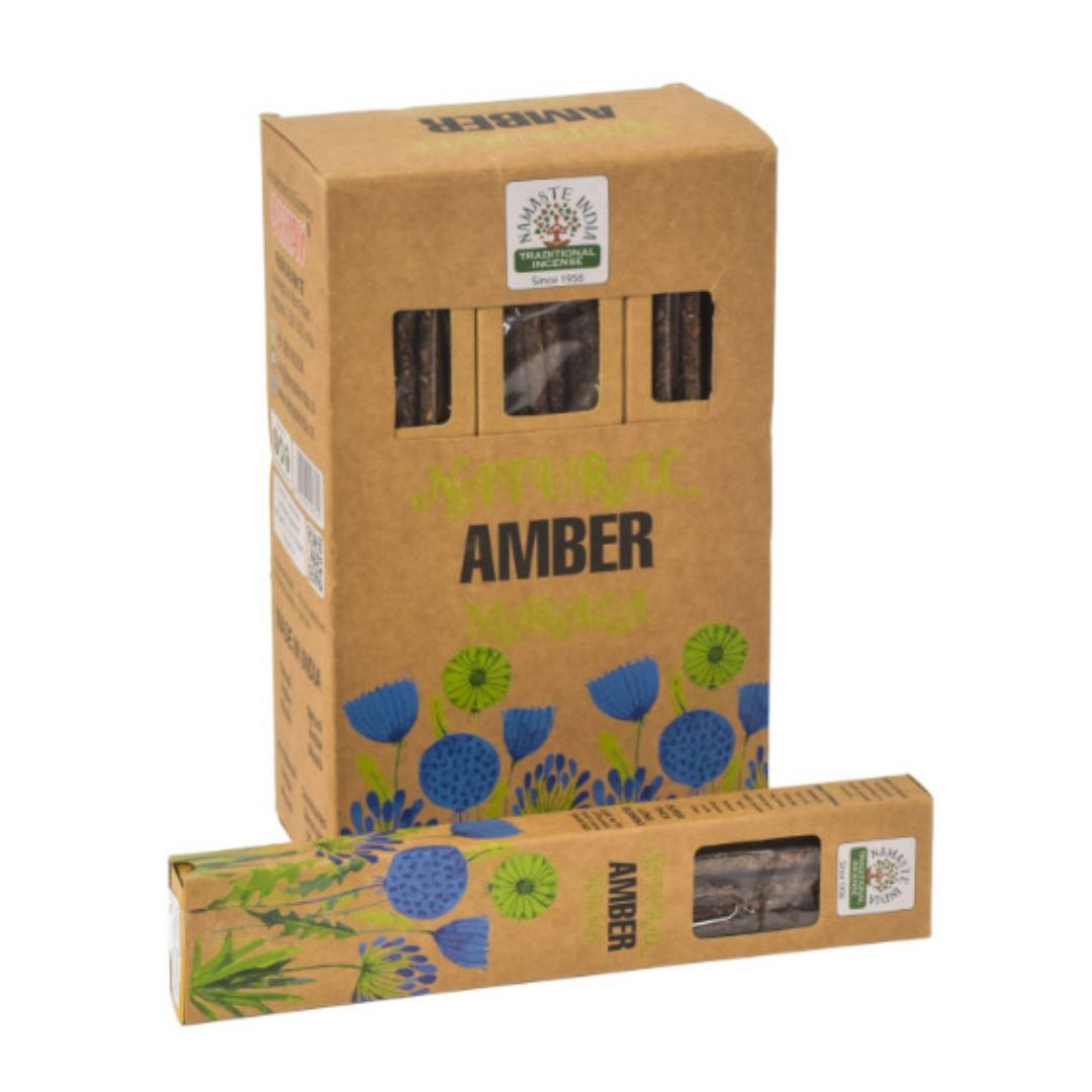 Amber Natural Botanical Masala Incense – Pure & Invigorating Aroma