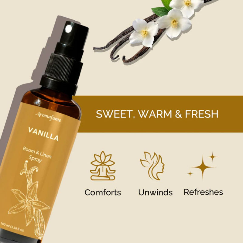 Aromafume Vanilla Natural Room & Linen Spray 100ml