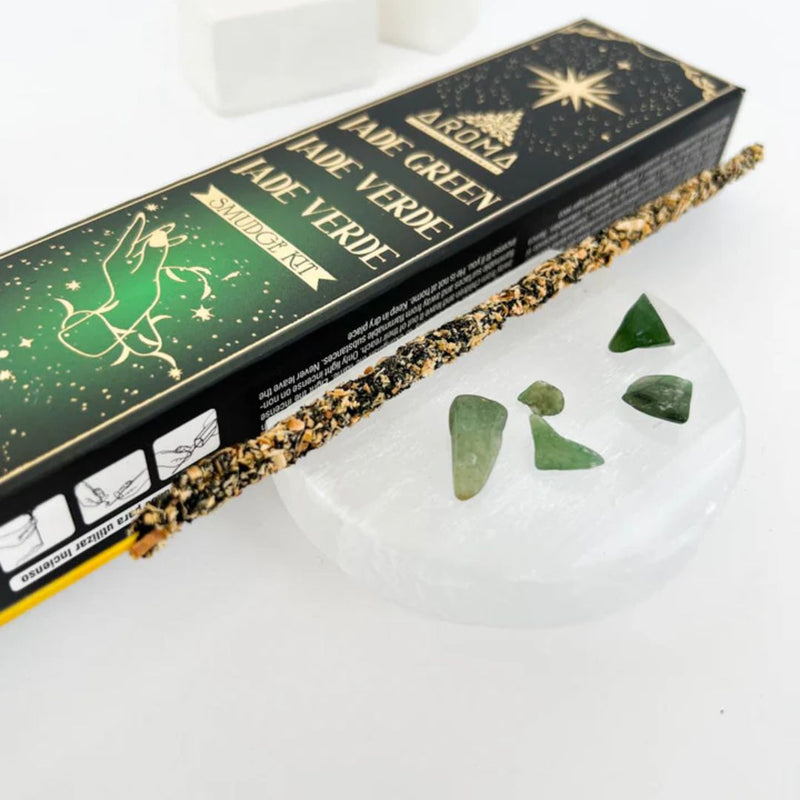 Aroma Crystal Scents - Jade Incense Sticks with Crystals