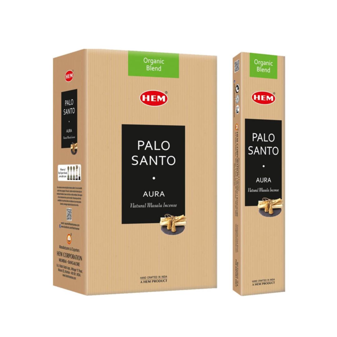 HEM Palo Santo Aura Natural Masala Incense