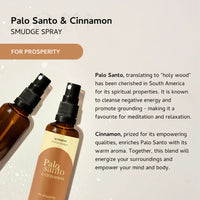 Aromafume Palo Santo & Cinnamon Smudge Spray 100ml