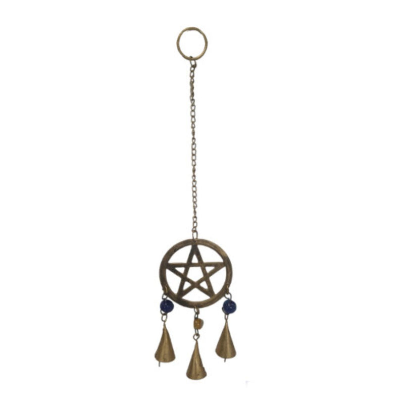 Brass Five Pointed Star Hanging Windchime
