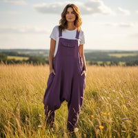Purple Boho Dungarees