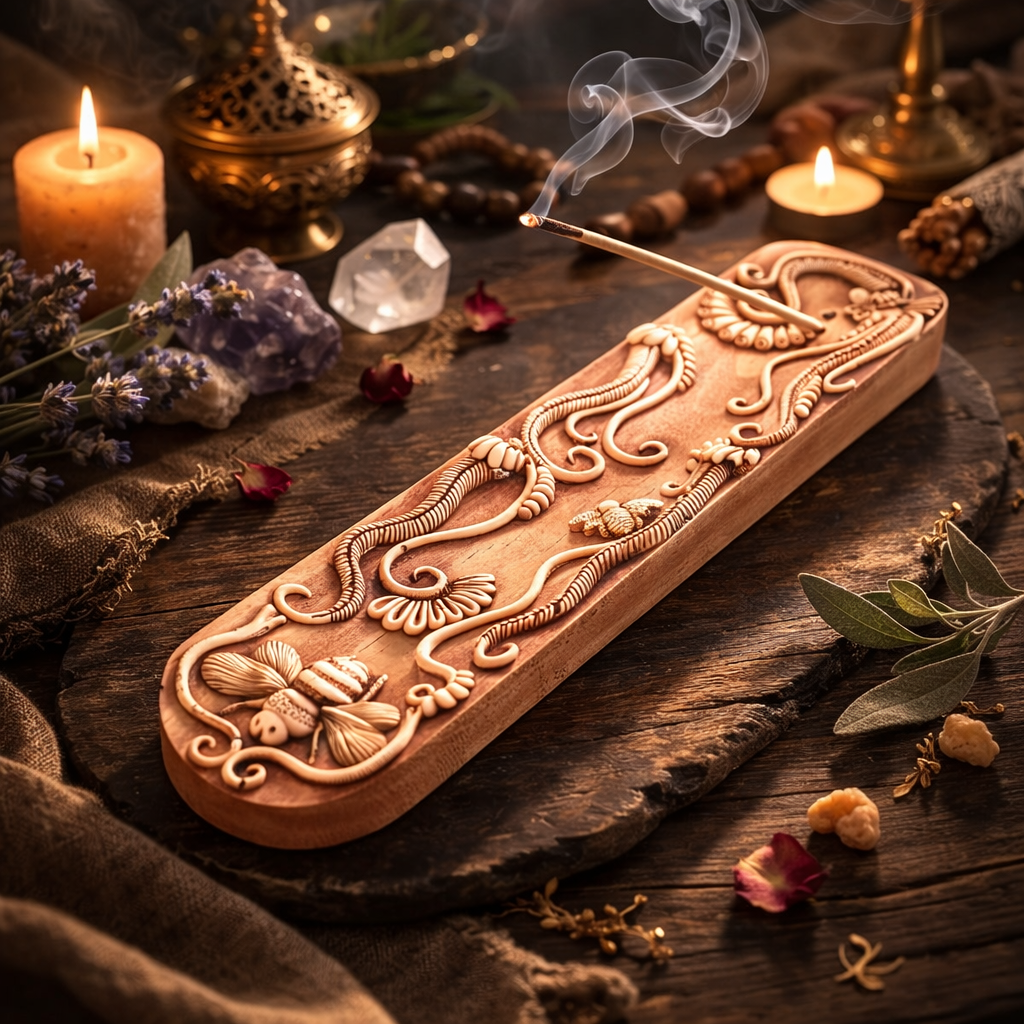 Whimsical Bee Incense Holder – Hand-Painted Resin Ash Catcher