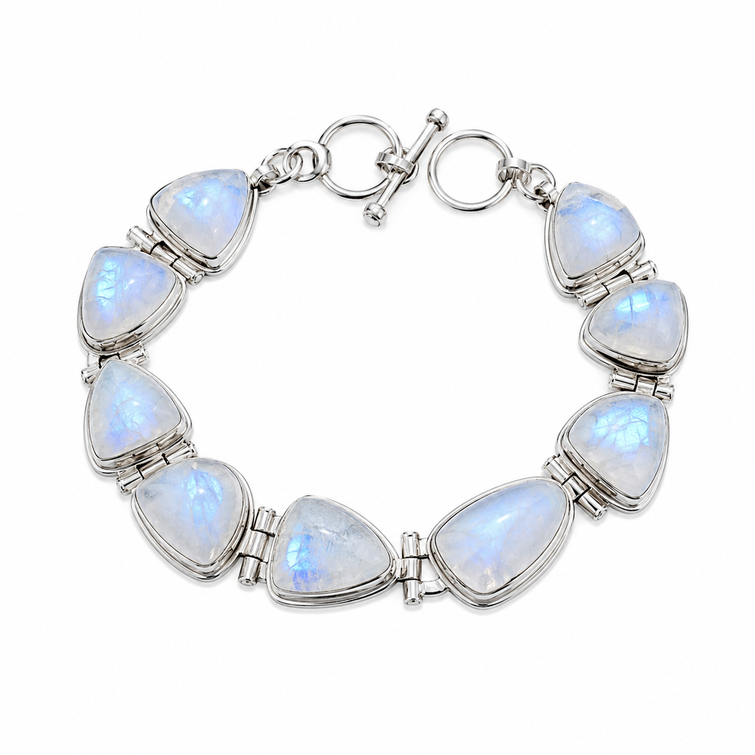 chunky rainbow moonstone bracelet