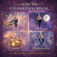 how to clean your Obsidian Arrowhead Pendant with Blue Kyanite Capstone – Protection & Alignment