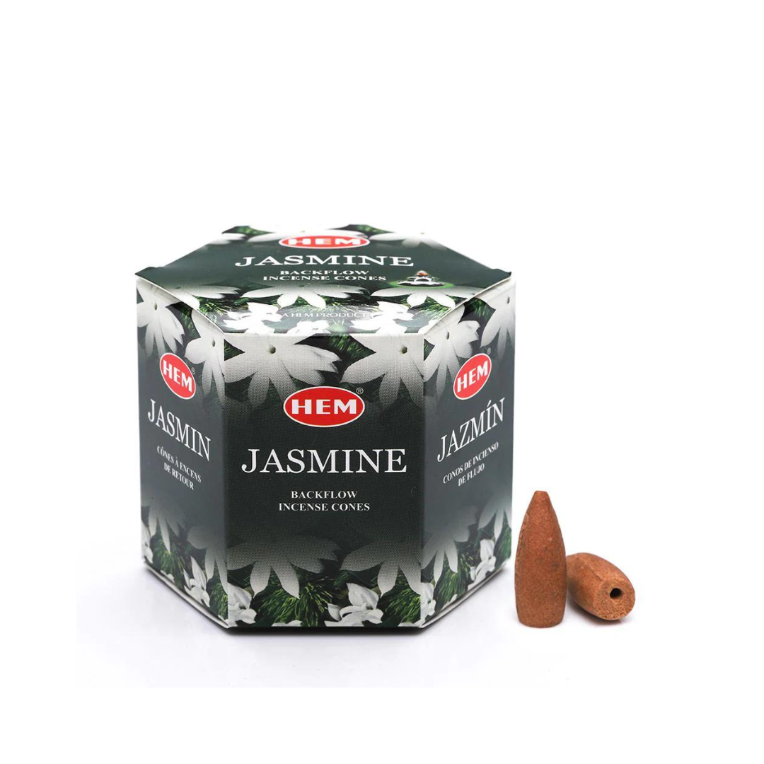 HEM Jasmine Backflow Incense Cones (40 Pack)