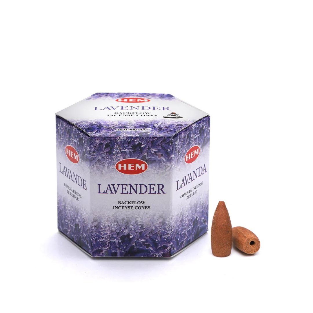 HEM Lavender Backflow Incense Cones (40 Pack)
