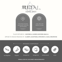 Metal-Aromafume Feng Shui Essential Oil Blends